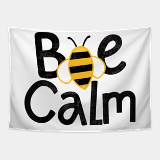 Funny be calm - bee meme Tapestry