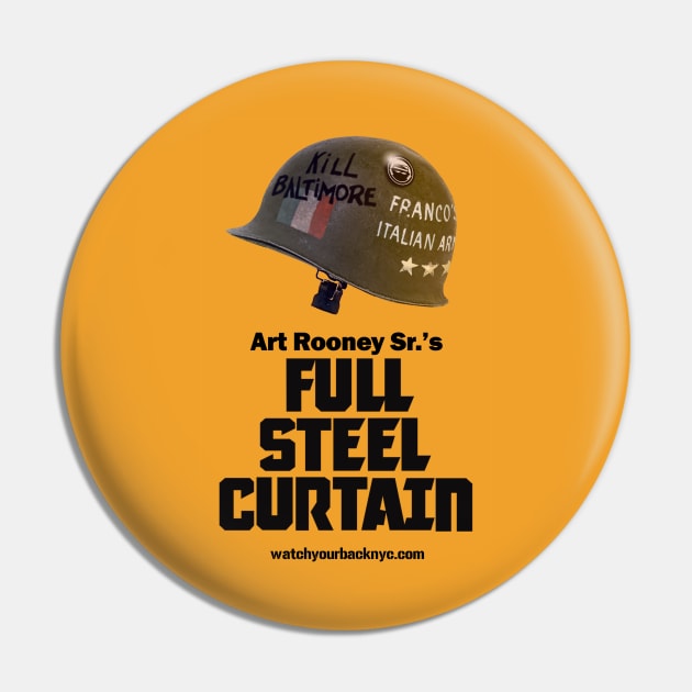 Full Steel Curtain Pin by Watch Your Back NYC