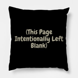 This Page Intentionally Left Blank Pillow