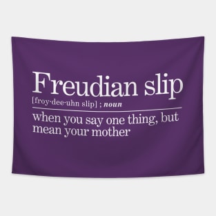 Freudian Slip Psychoanalysis Joke Tapestry