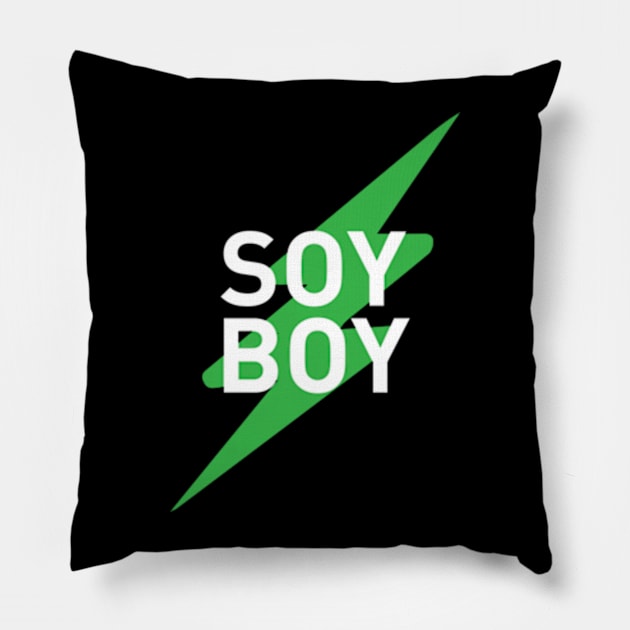 SOY BOY Pillow by LaBearDod