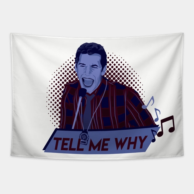 Jake Peralta- Tell me why Tapestry by Ddalyrincon