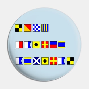LONG HAIRED ADMIRAL SPELT IN NAUTICAL FLAGS . Pin