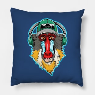 Mandrill Monkey Pillow