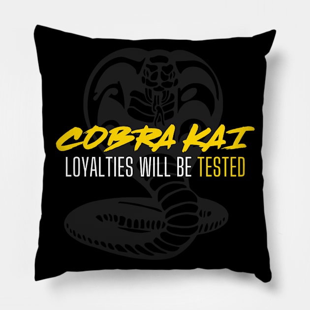 Cobra Kai Loyalties Will Be Tested Pillow by deanbeckton