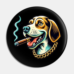 The Dog Life Hound Dog Cigar Pin