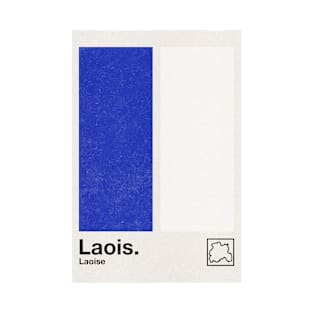 County Laois / Original Retro Style Minimalist Poster Design T-Shirt