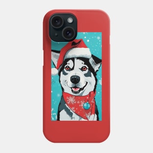 Winter Wonderland Husky Phone Case