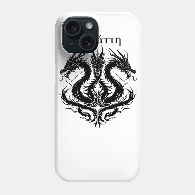 Tiamat Dragon Logo Phone Case by MetalByte