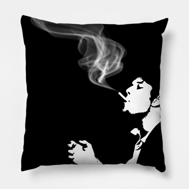 Tom Waits Pillow by Fjordly