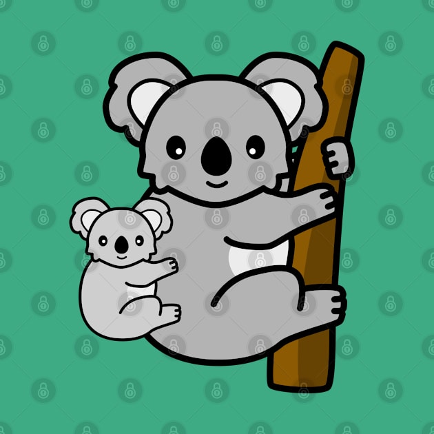 Koala with baby by Cerealbox Labs