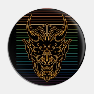 Shinigami Japanese Mask Lines Pin