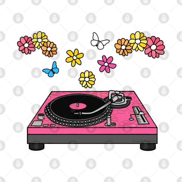 Floral DJ Music Producer Mother's Day Musician by doodlerob