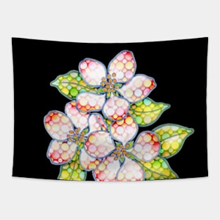 Apple Blossom Polka Dots Tapestry