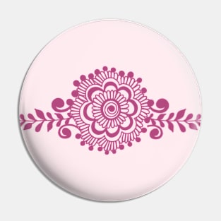 Pink Henna Tattoo - Pink Mehendi Motifs Pin