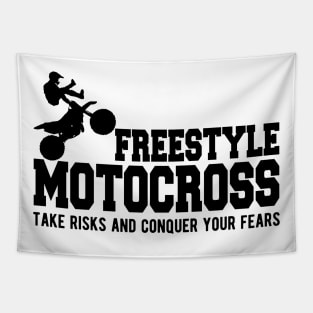 Freestyle Motorcross Take risks and conquer your fears Tapestry
