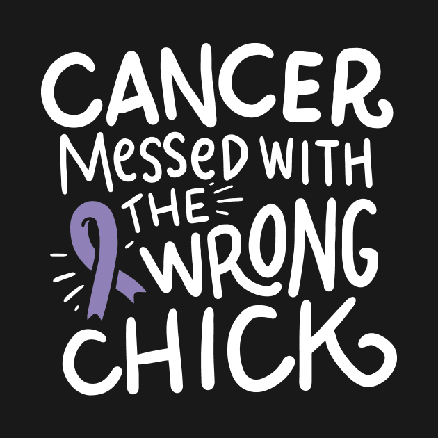 Cancer Survivor Fighter Chemo Lavender Ribbon by nordishland