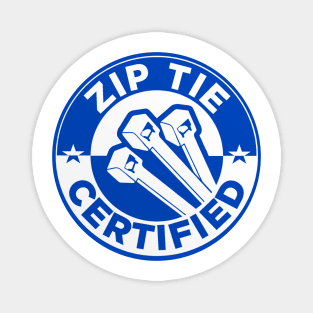 Zip Tie Certified Mechanic Sticker, Funny Technician Mechanic Electrician Construction Magnet