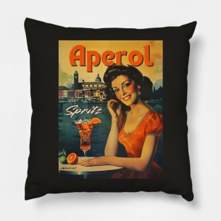 Aperol Spritz Vintage Pillow