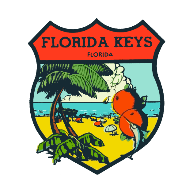 Vintage Florida Keys Decal by zsonn