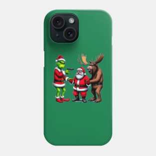 Grinch Vs Santa Phone Case