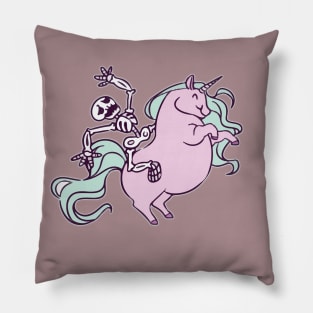 Riding Unicorns Pillow