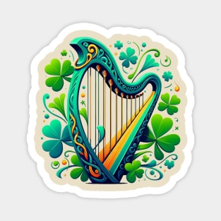 Irish Harp Magnet