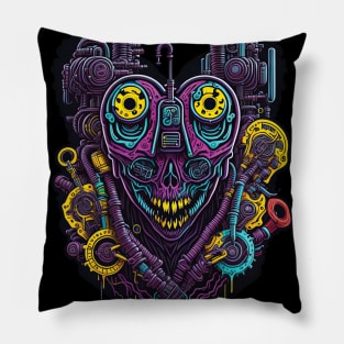 Cyborg Hearts Pillow