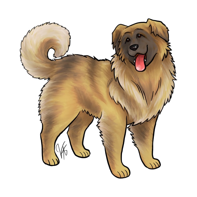 Dog - Leonberger - Brown by Jen's Dogs Custom Gifts and Designs