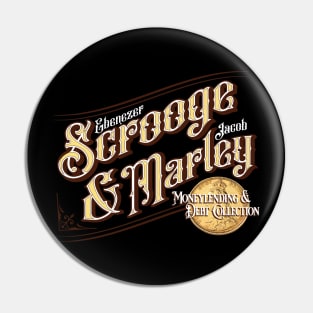 Scrooge And Marley Design Pin