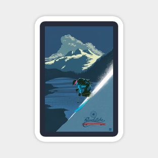 Retro ski print Revelstoke Magnet