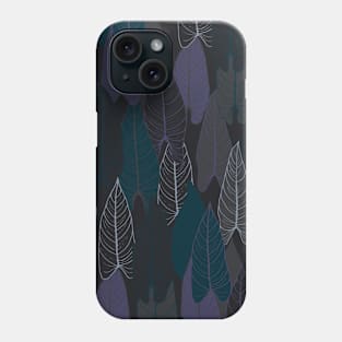 Dark Leaves Pattern Phone Case