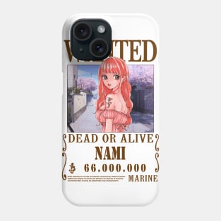 Nami One Piece Wanted Phone Case