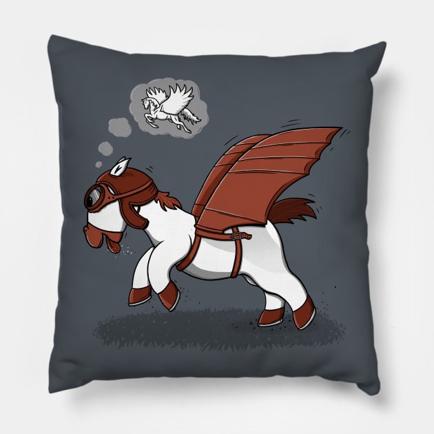 Pegasus Pillow by 2mz