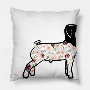 Rose Floral Market Goat - NOT FOR RESALE WITHOUT PERMISSION Pillow