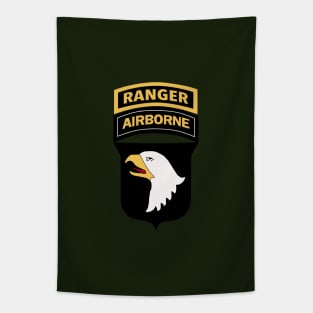 101st Airborne Division with Ranger Tab Tapestry