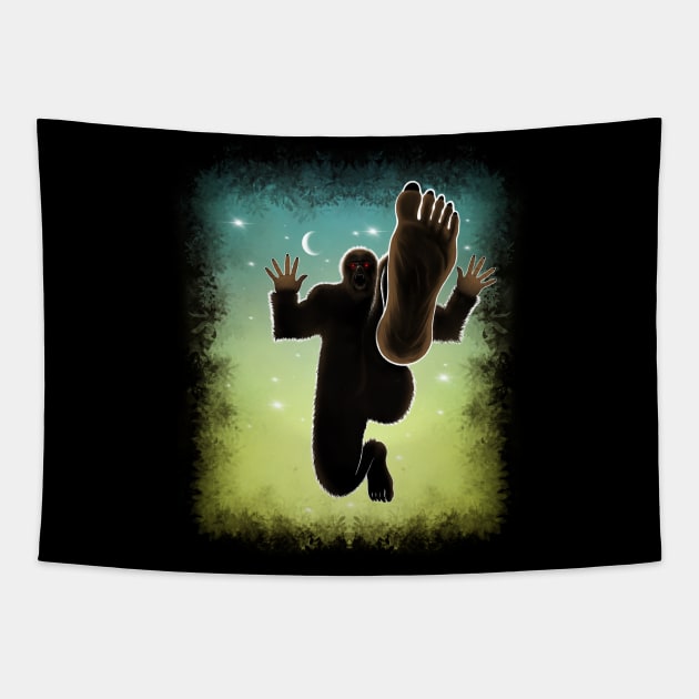 Big foot Halloween Tapestry by Artardishop