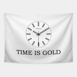 Time is Gold! Clock Tapestry