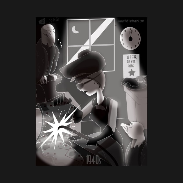 1940s Welder Witch by Fad-Artwork