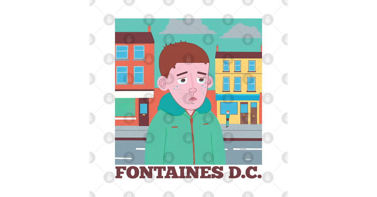 Acquista T-shirt Con Logo Gotico Unisex Per Adulti Fontaines DC In - Foto 13