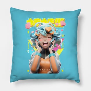 The cake lover - Be Proud Selection | Kawaii Aesthetic Anime Girl Manga Cute Pop Art  3D Design | PROUD OTAKU Pillow