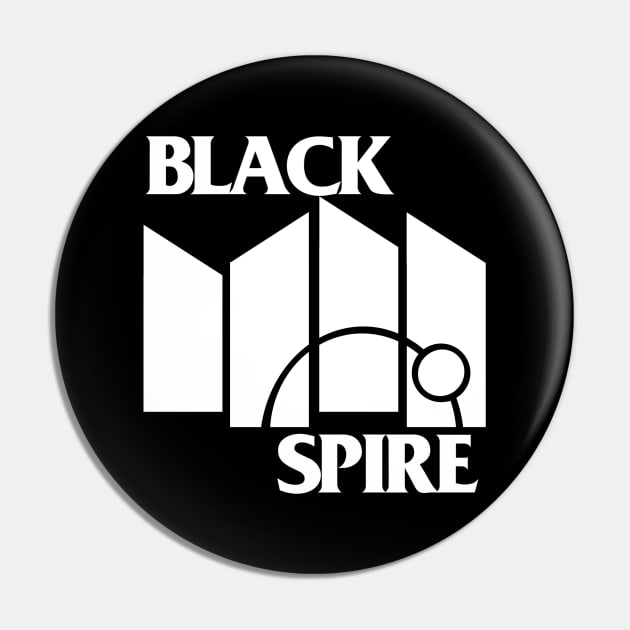 Black Spire Flag Pin by EnchantedTikiTees