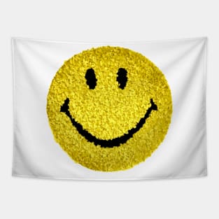 Smily Face - Melted Plastic Popcorn art Tapestry