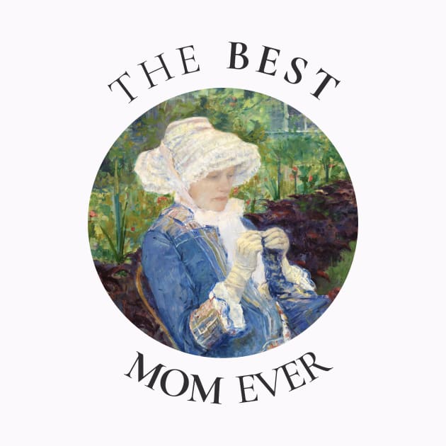 THE BEST KNITTING MOM EVER FINE ART VINTAGE STYLE MOTHER OLD TIMES by the619hub