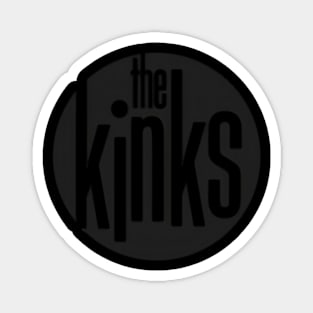 The Kinks Logo Circle Magnet