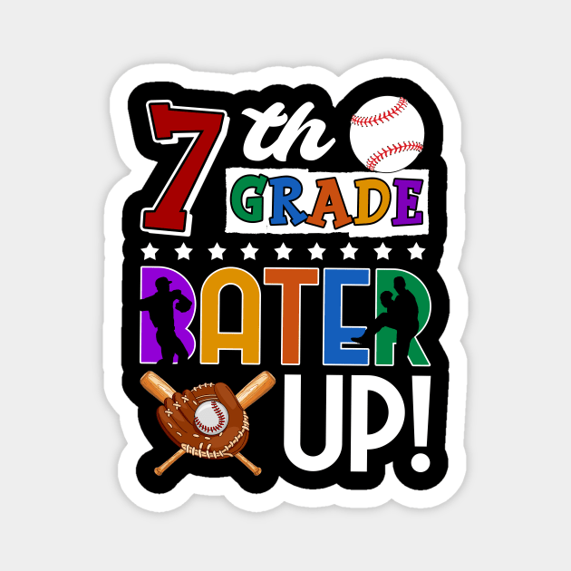 7th Grade Batter-up! Baseball Back to School Magnet by Bensonn