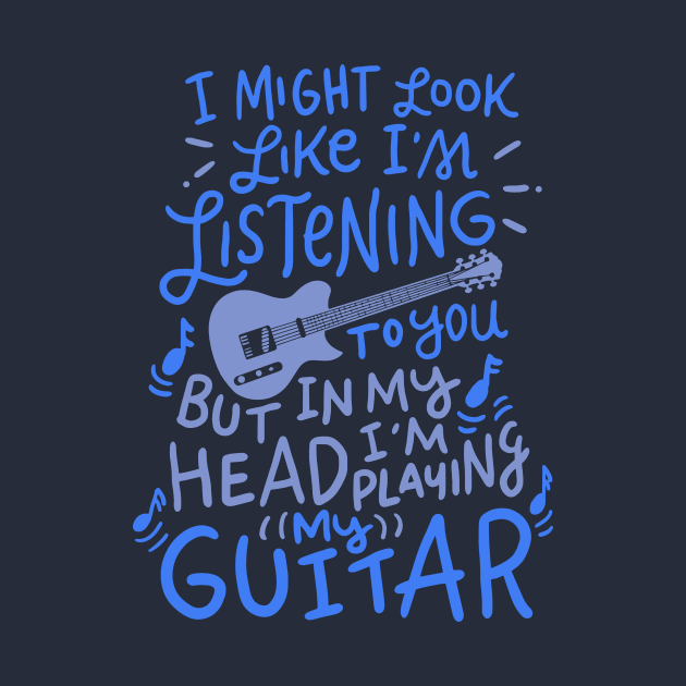 Funny Guitar Player T-Shirt Music Lover Guitarist by CheesyB