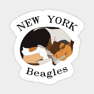 New York Beagles Magnet