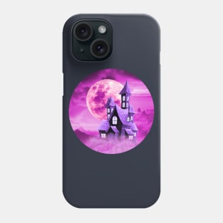 Moon illuminating the Castle Phone Case