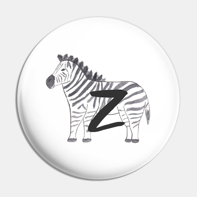 Z is for Zebra Pin by littlebigbit